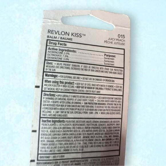 🆕 NWT Revlon Juicy Peach Kiss Balm SPF 20 - Picture 3 of 4